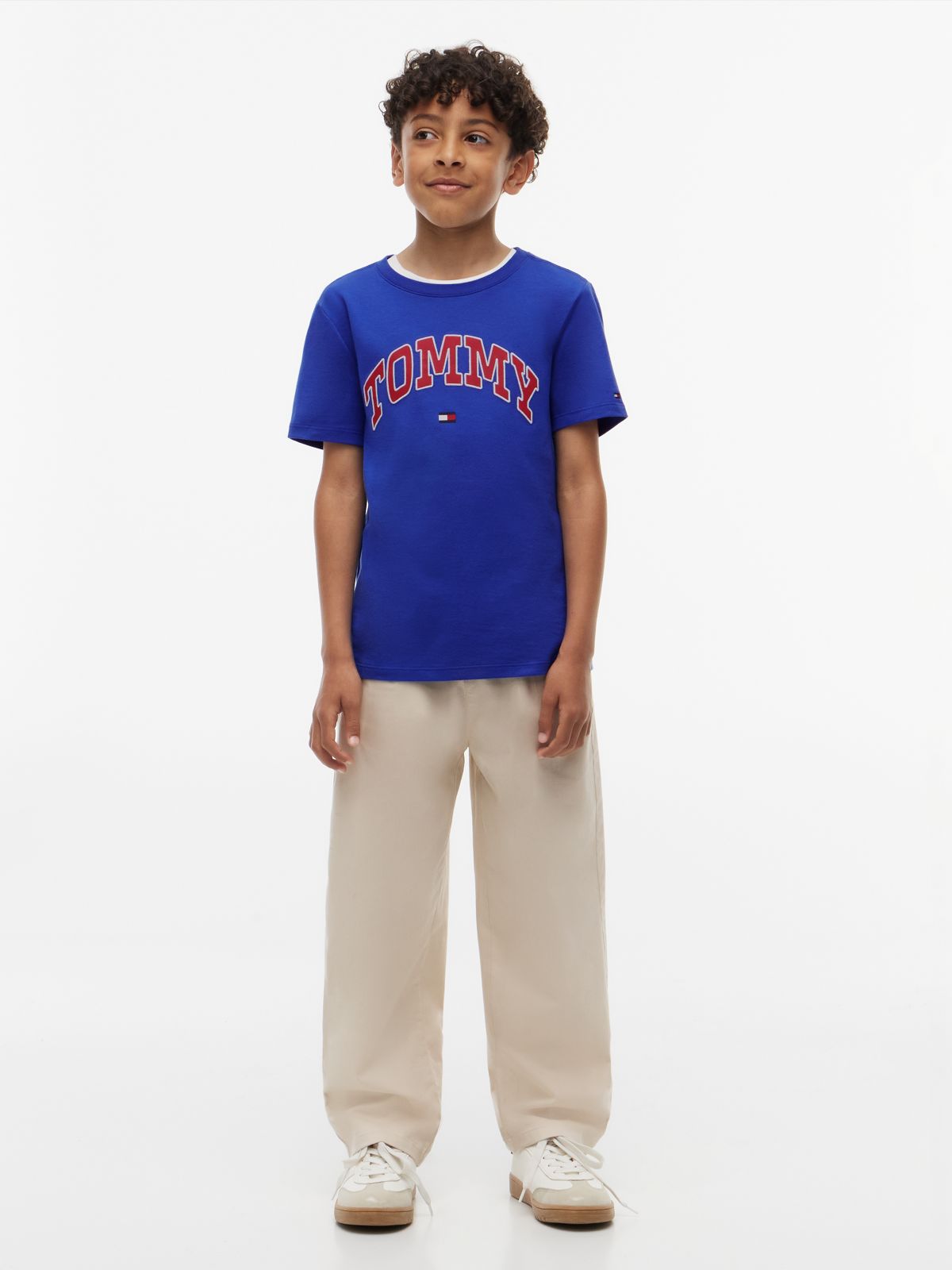 Kids' Varsity Tommy Logo T-Shirt — Noble Blue
