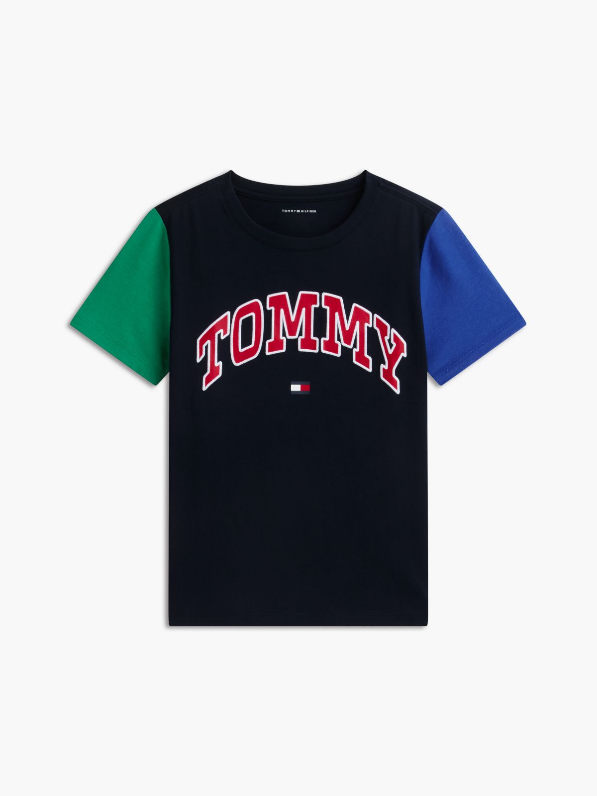 Kids' Varsity Tommy Logo T-Shirt — Navy Blue