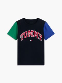 Kids' Varsity Tommy Logo T-Shirt — Navy Blue 5