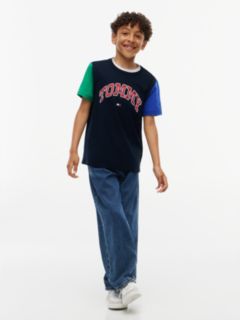 Kids' Varsity Tommy Logo T-Shirt — Navy Blue 2