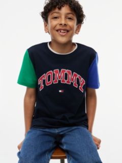 Kids' Varsity Tommy Logo T-Shirt — Navy Blue 3