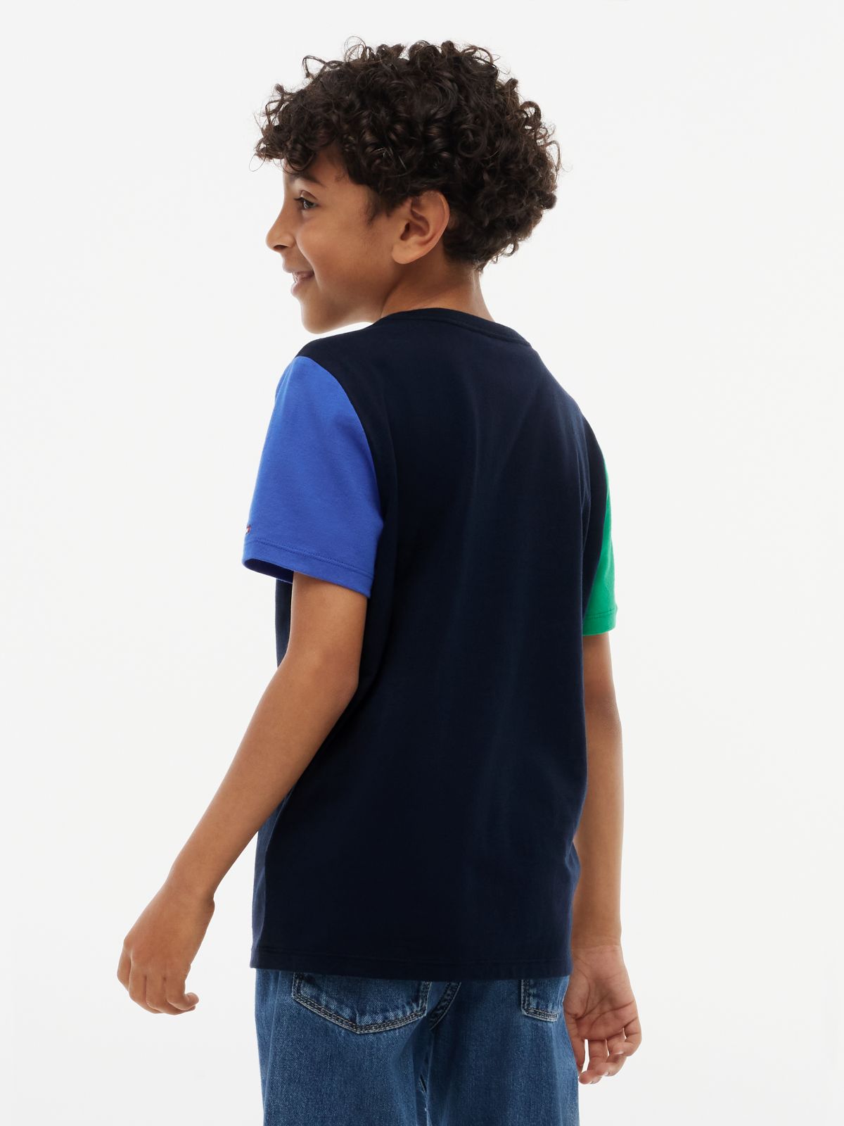 Kids' Varsity Tommy Logo T-Shirt — Navy Blue