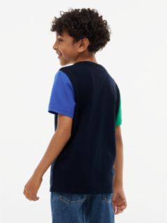 Kids' Varsity Tommy Logo T-Shirt — Navy Blue 4