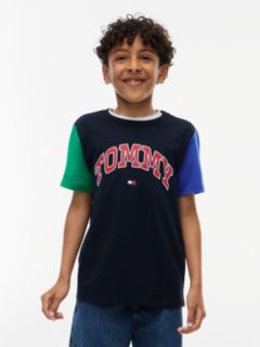 Kids' Varsity Tommy Logo T-Shirt — Navy Blue 1