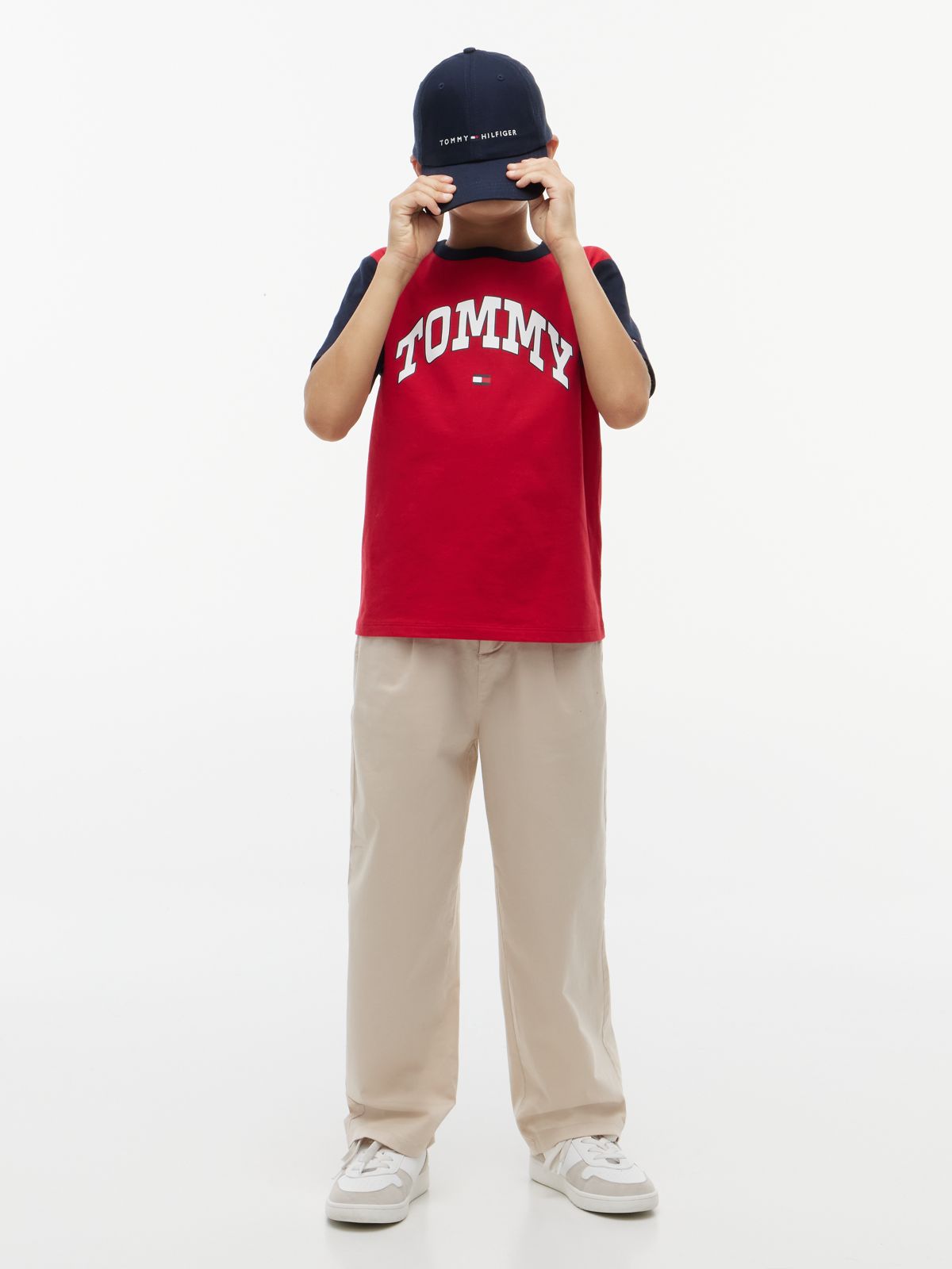 Kids' Varsity Tommy Logo T-Shirt — Red