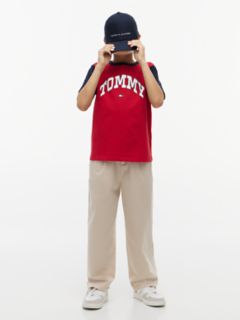 Kids' Varsity Tommy Logo T-Shirt — Red 2