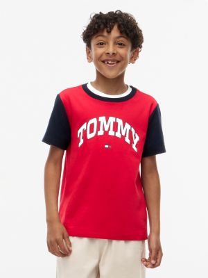Kids' Varsity Tommy Logo T-Shirt, Red