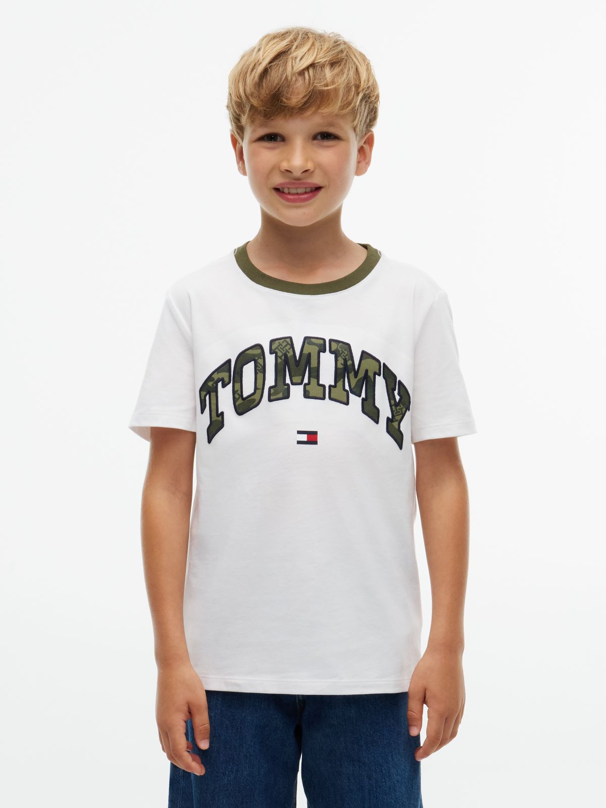 Kids' Varsity Tommy Logo T-Shirt — White