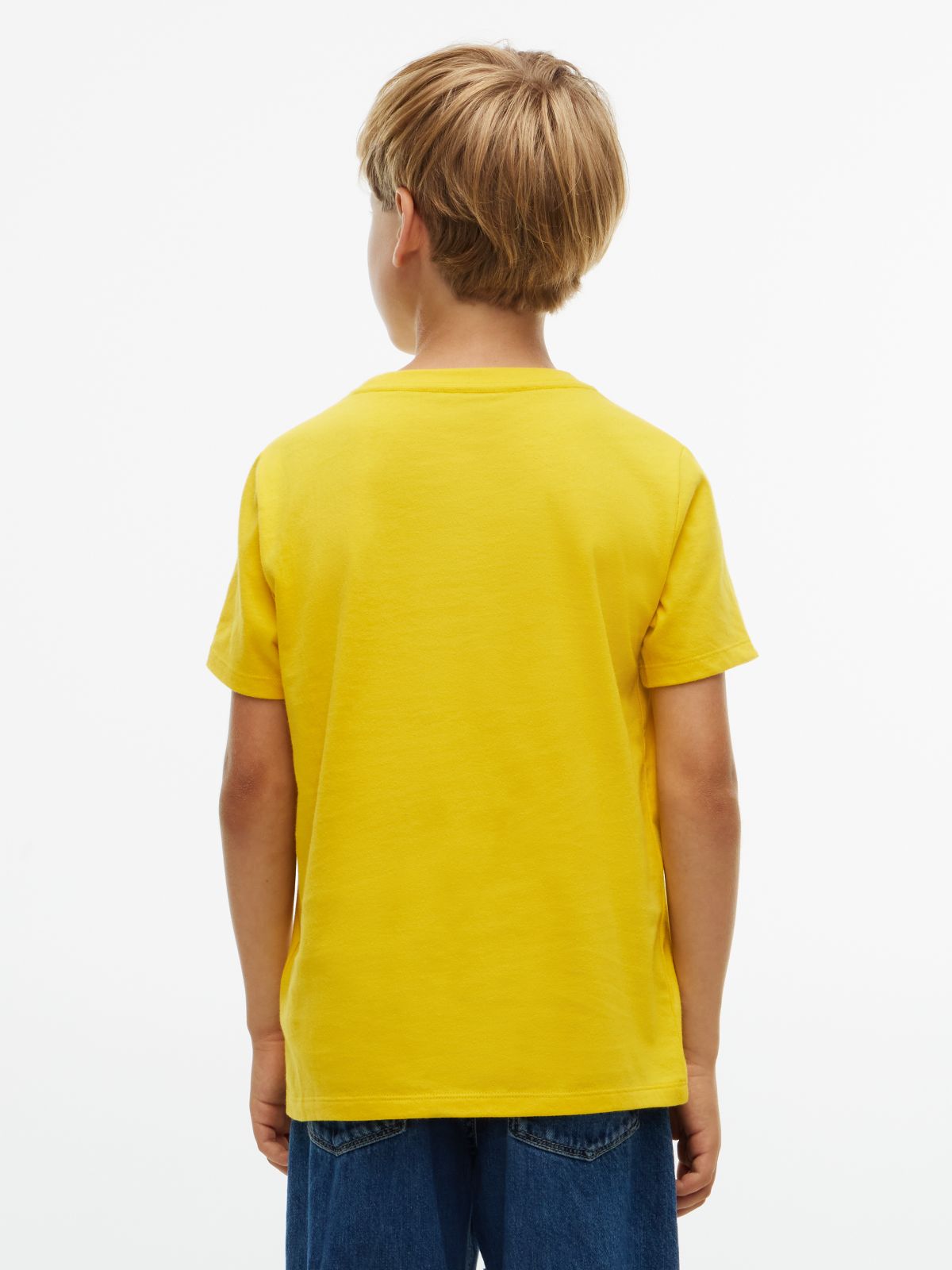 Kids' Varsity Tommy Logo T-Shirt — Primary Yellow