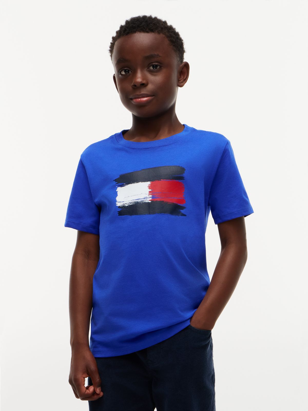 Kids' Paintbrush Flag T-Shirt — Noble Blue