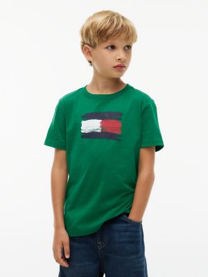 Kids' Paintbrush Flag T-Shirt, Green