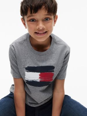 Детские футболки Tommy Hilfiger Kids' Paintbrush Flag T-Shirt — фото 3