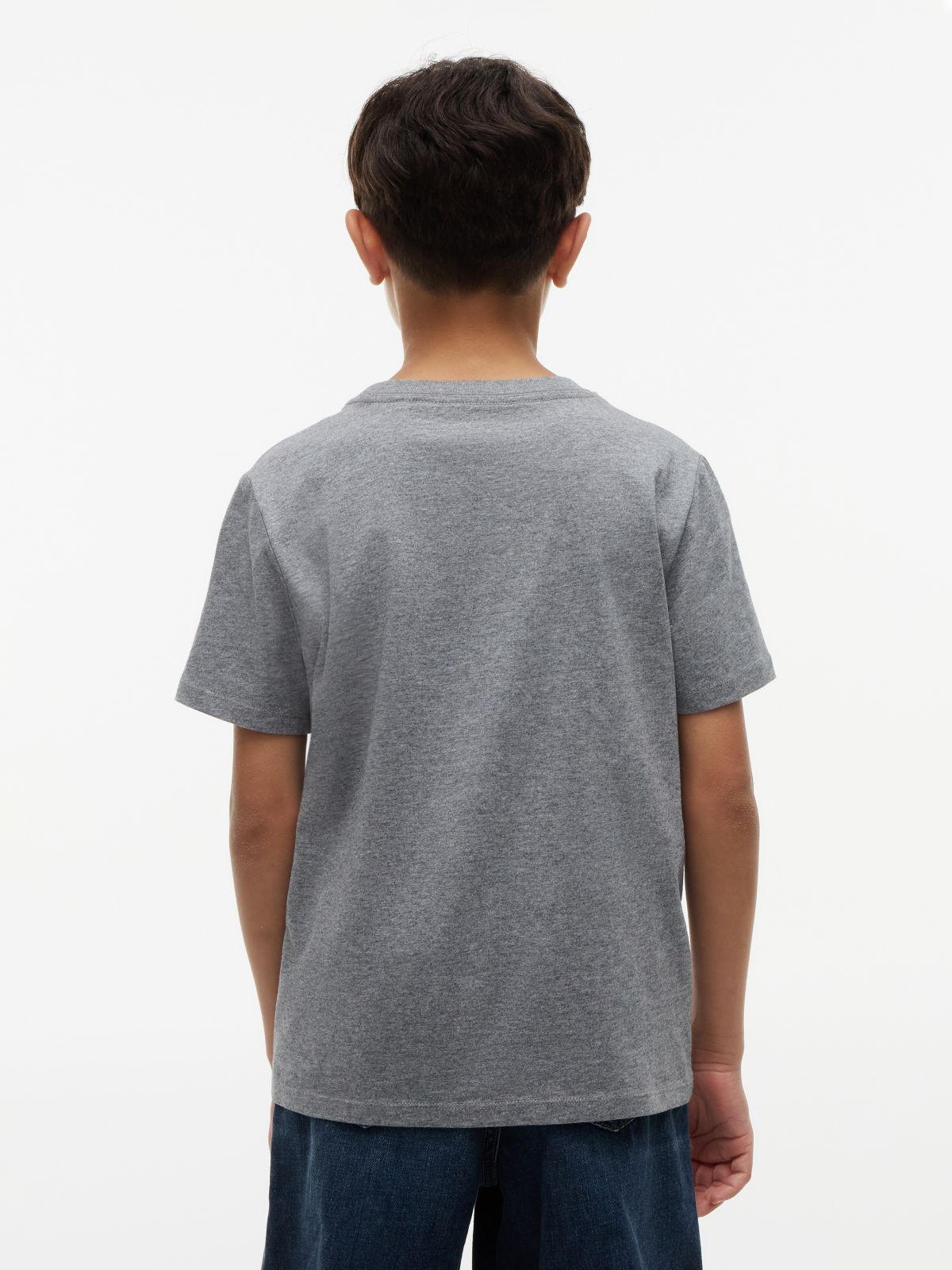Kids' Paintbrush Flag T-Shirt — Medium Grey Heather
