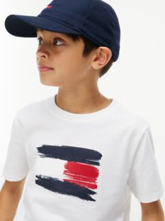 Kids' Paintbrush Flag T-Shirt — Optic White 3