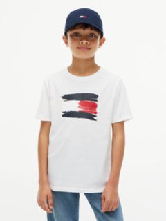 Kids' Paintbrush Flag T-Shirt — Optic White 1