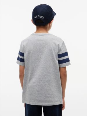 Детские футболки Tommy Hilfiger Kids' Allover Varsity Logo Mix T-Shirt — фото 4
