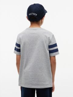 Kids' Allover Varsity Logo Mix T-Shirt — Light Grey Heather 4