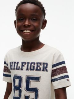 Kids' Hilfiger 85 Logo T-Shirt — Heathered Oatmilk 3