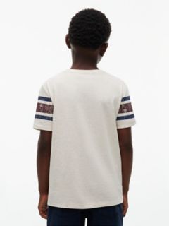 Kids' Hilfiger 85 Logo T-Shirt — Heathered Oatmilk 4