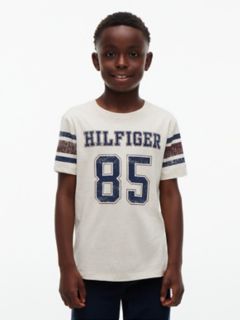 Kids' Hilfiger 85 Logo T-Shirt — Heathered Oatmilk 1