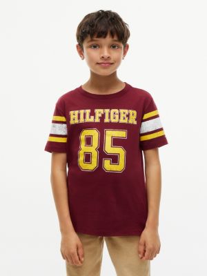 Kids' Hilfiger 85 Logo T-Shirt, Burgundy