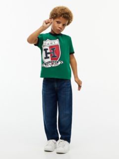 Kids' Shield Logo Ringer T-Shirt — Nouveau Green 2