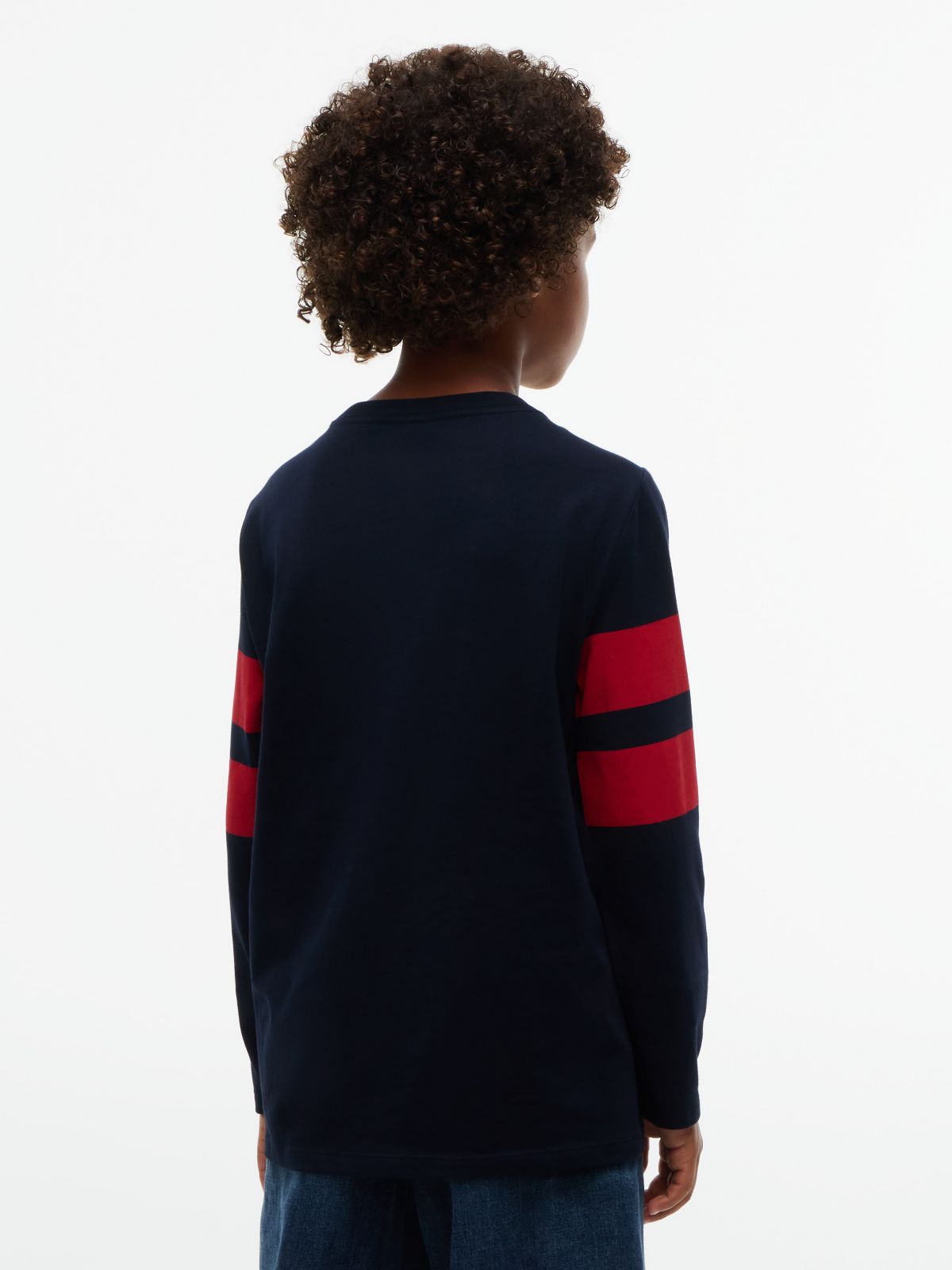 Kids' TH Varsity Logo T-Shirt — Navy Blue