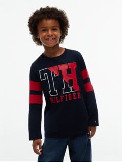 Kids' TH Varsity Logo T-Shirt — Navy Blue 1