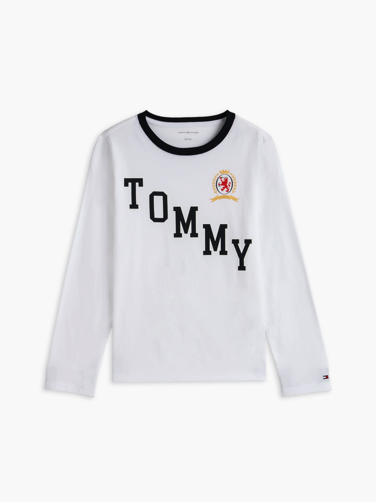 Kids' Tommy Crest Logo T-shirt — White