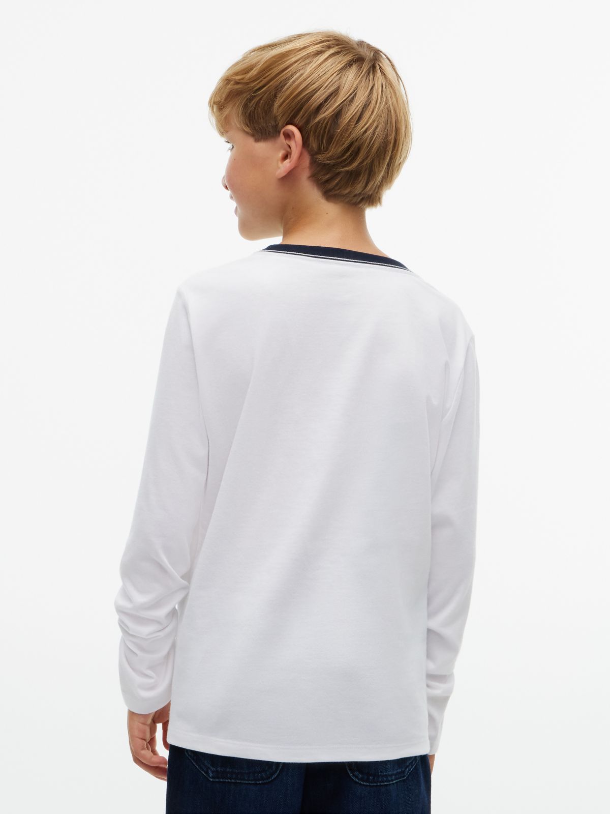 Kids' Tommy Crest Logo T-shirt — White