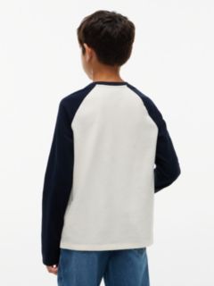 Kids' Tommy Logo Raglan T-Shirt — White 4