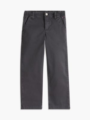 Детские брюки Tommy Hilfiger Herringbone Stretch Utility Pant, цвет: Потёртый чёрный — фото 5