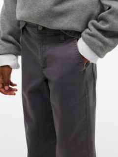 Kids' Herringbone Stretch Utility Pant — Washed Black 3