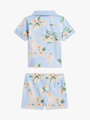 Детские брюки Tommy Hilfiger Babies' Floral Print Polo & Short Set — фото 2