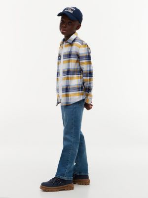 Детские рубашки Tommy Hilfiger Kids' Check Stretch Oxford Shirt — фото 2