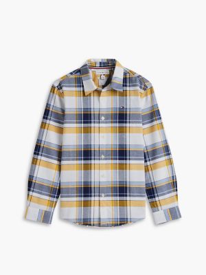 Детские рубашки Tommy Hilfiger Kids' Check Stretch Oxford Shirt — фото 5