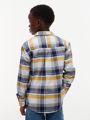 Детские рубашки Tommy Hilfiger Kids' Check Stretch Oxford Shirt — фото 4