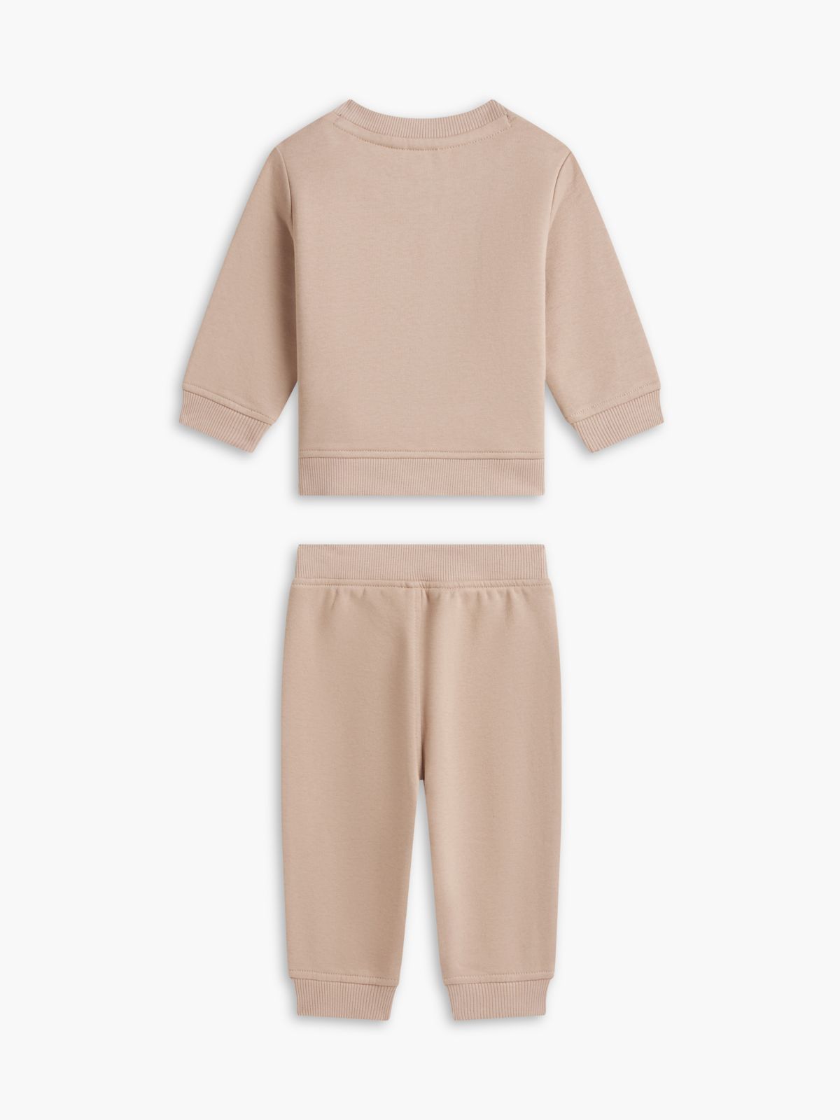 Babies' H-Logo Sweatshirt & Pant Set — Malted Milk