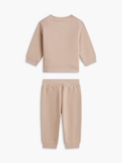 Babies' H-Logo Sweatshirt & Pant Set — Malted Milk 2