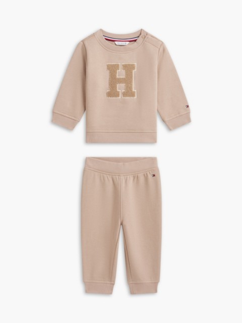 Детские свитеры Tommy Hilfiger Babies' H-Logo Sweatshirt & Pant Set