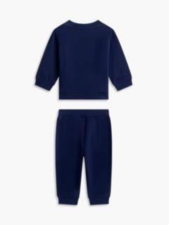 Babies' Flag Logo Sweatshirt & Pant Set — Carbon Navy 2