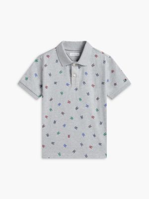 Детские топы Tommy Hilfiger Kids' Allover Monogram Polo — фото 5