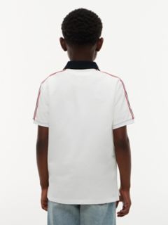 Kids' Tommy Varsity Stretch Polo — White 4