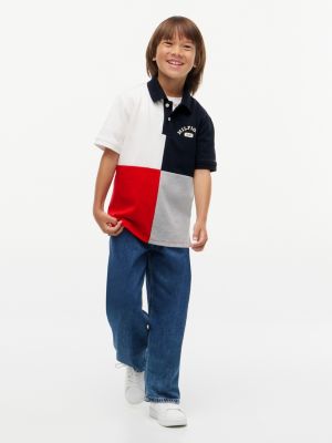 Детские топы Tommy Hilfiger Kids' Logo Colorblock Polo — фото 2