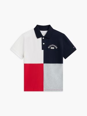Детские топы Tommy Hilfiger Kids' Logo Colorblock Polo — фото 5