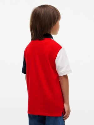 Детские топы Tommy Hilfiger Kids' Logo Colorblock Polo — фото 4