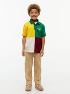 Kids' Logo Colorblock Polo — Nouveau Green 2