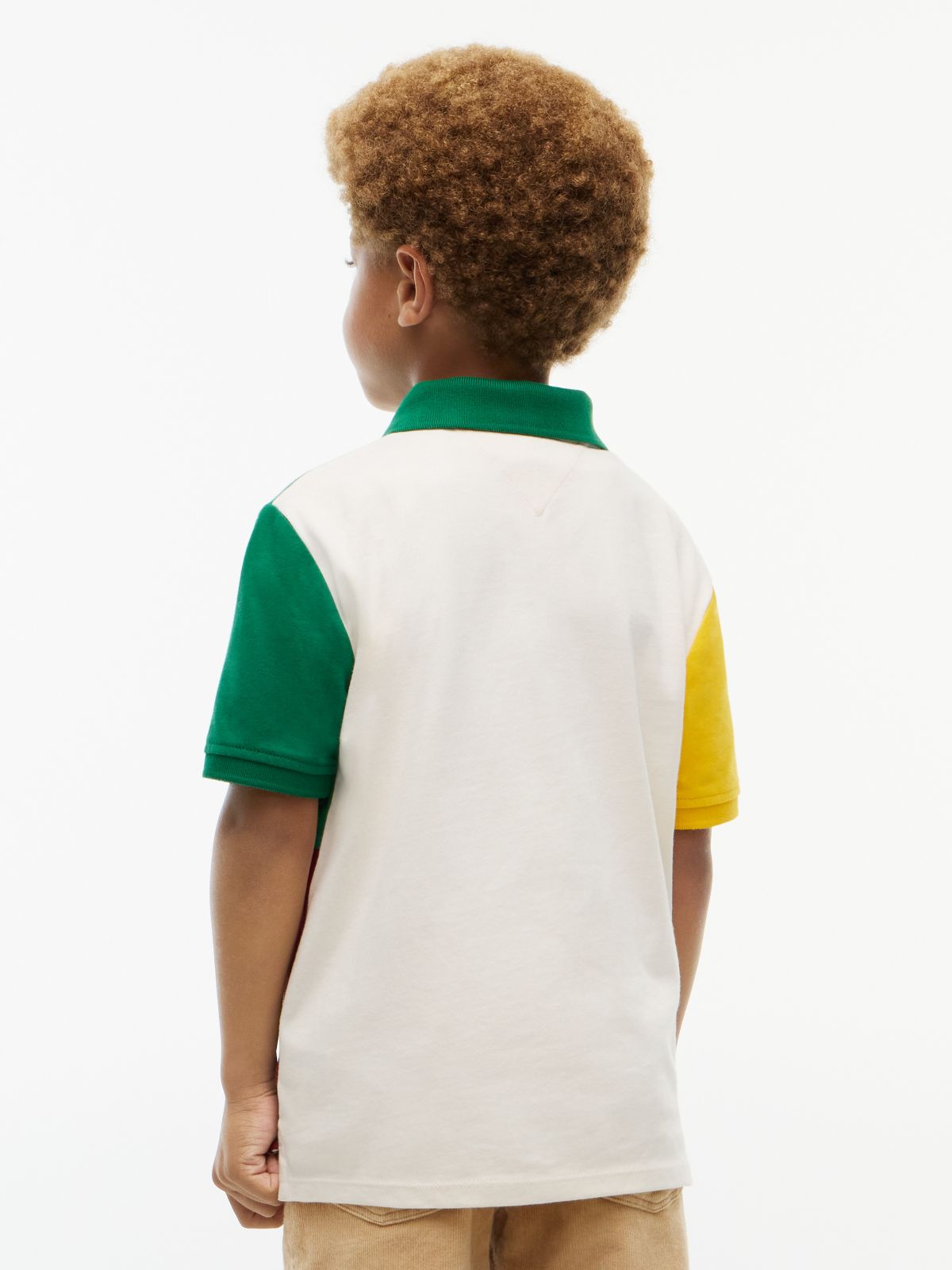 Kids' Logo Colorblock Polo — Nouveau Green