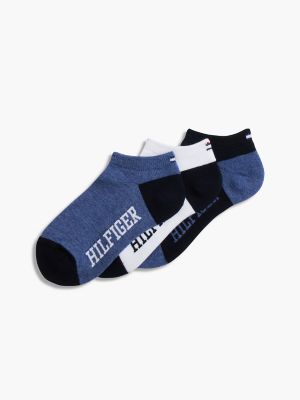 Kids' Sport Ankle Sock 3-Pack, Lucent White/ Multi