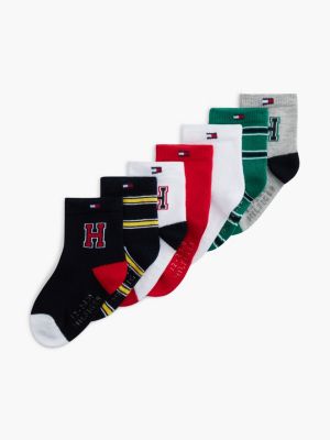 Babies' Varsity Mix Sock 7-Pack, Grey Heather / Multi
